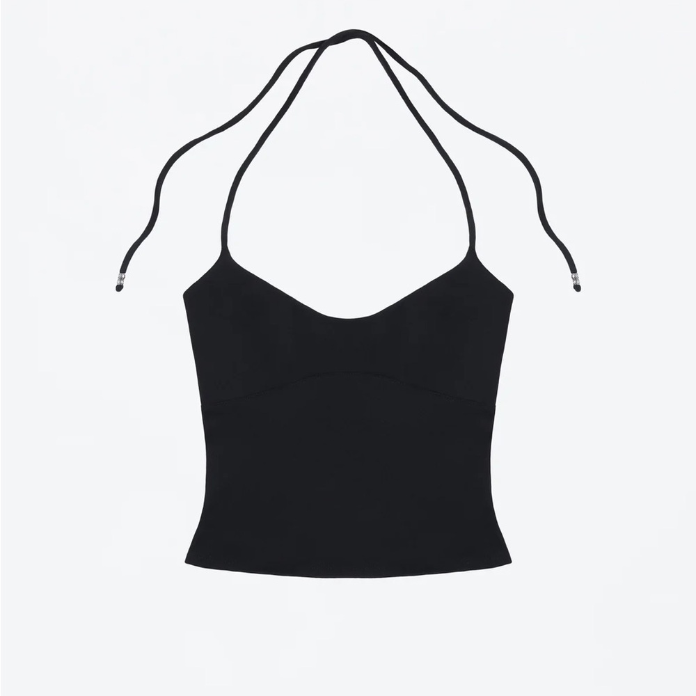 Tank Air Spill Halter NWT Size S black